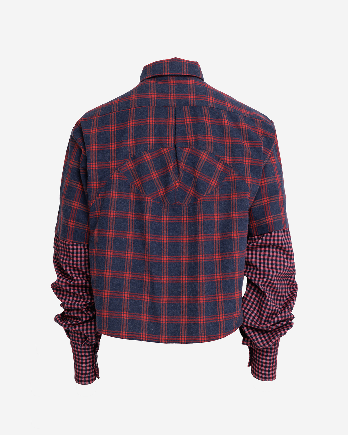 Crossed Collar Long Sleeve Shirt "RAD"