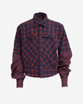 Crossed Collar Long Sleeve Shirt "RAD"