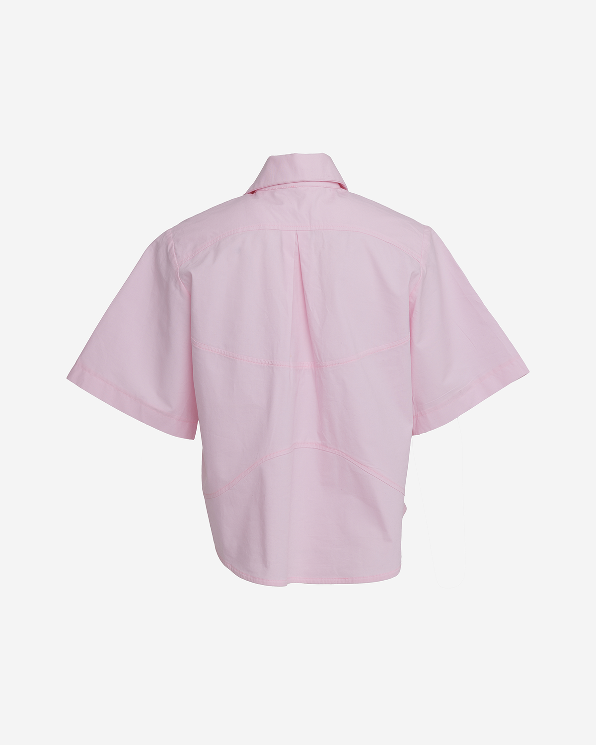Bow Collar fit Shirt "AN" pink