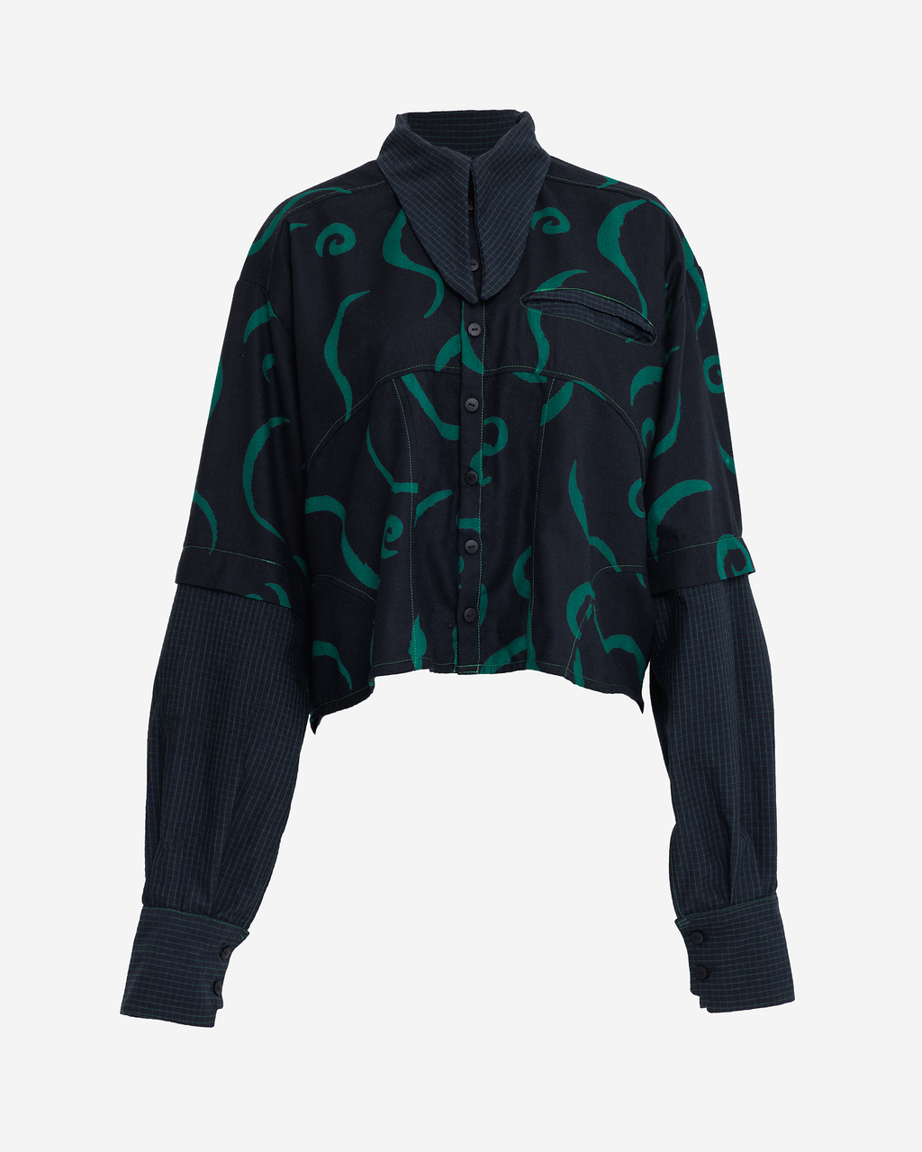 Woolen Long Sleeve Shirt “MILA”