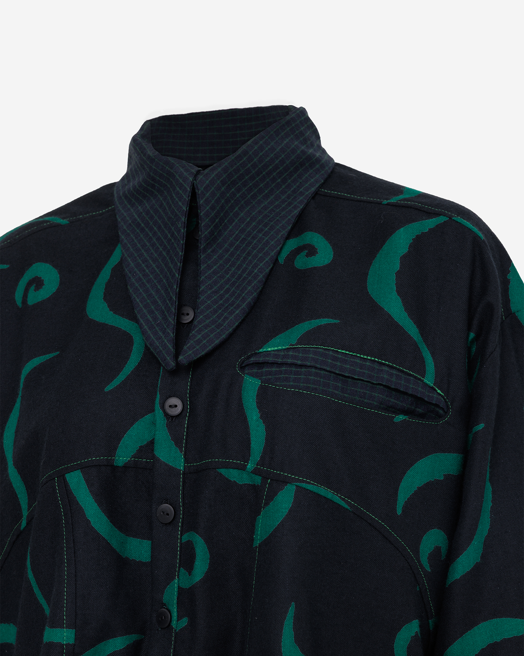 Woolen Long Sleeve Shirt “MILA”