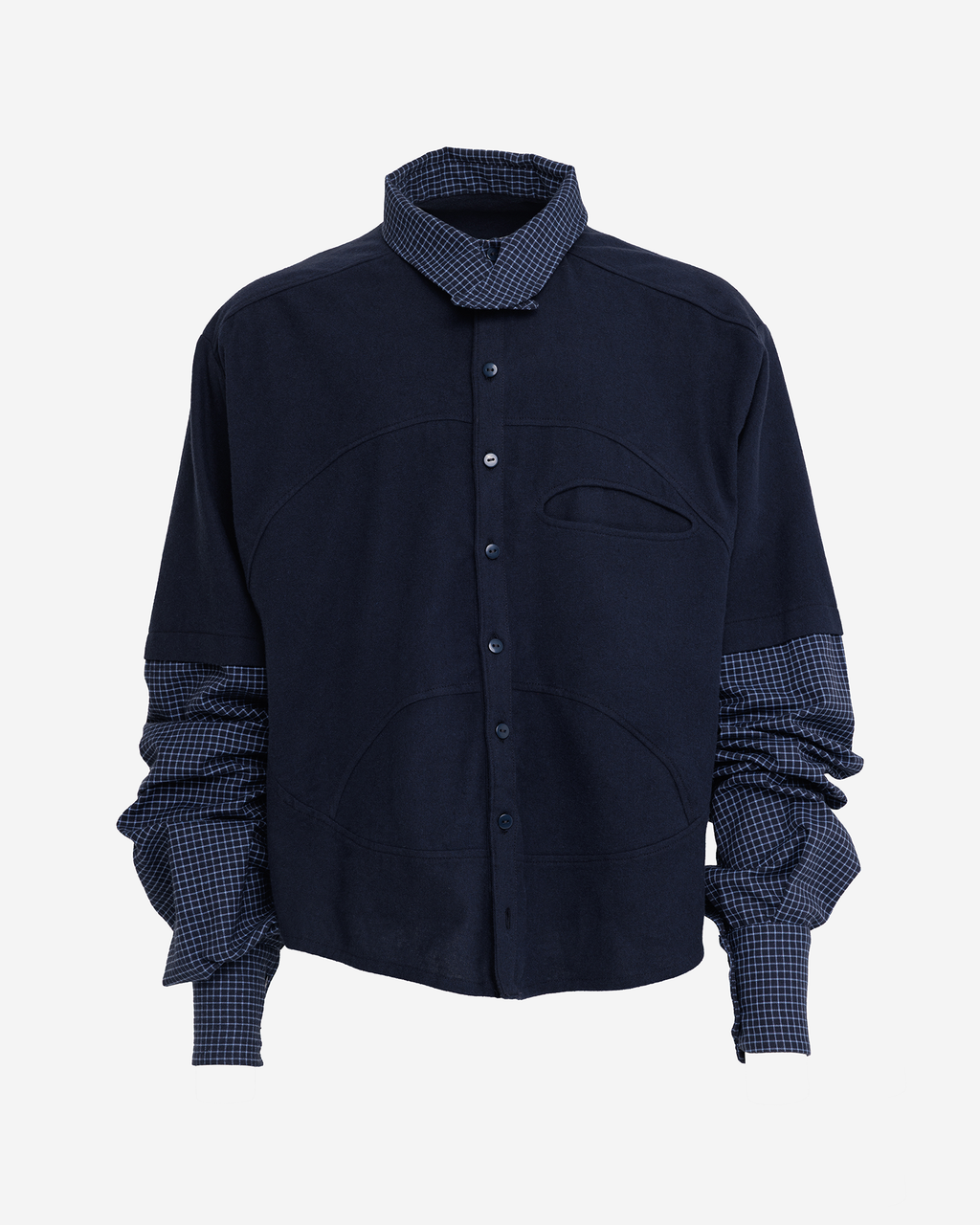 Woolen Long Sleeve Shirt "IISKY"