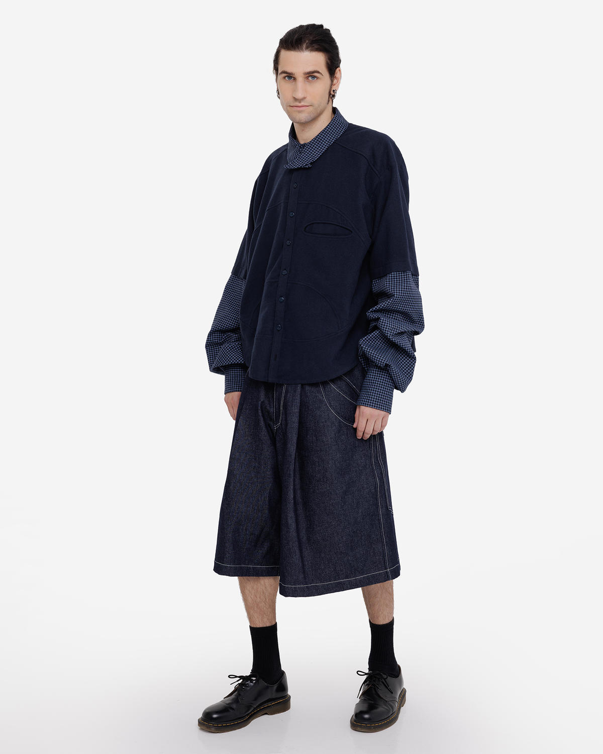 Woolen Long Sleeve Shirt "IISKY"